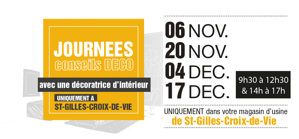 Les journées conseils déco gratuites continuent à SIMAB Saint-Gilles-Croix-de-Vie !